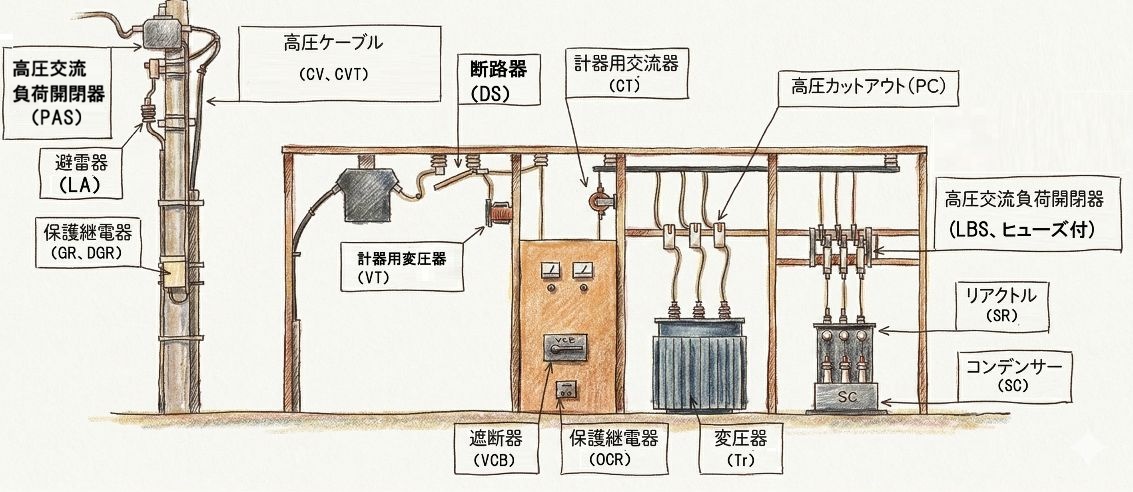 【電験3種・電力】配電線路と高圧受電設備に関する試験対策と過去問題 | 電験超入門部